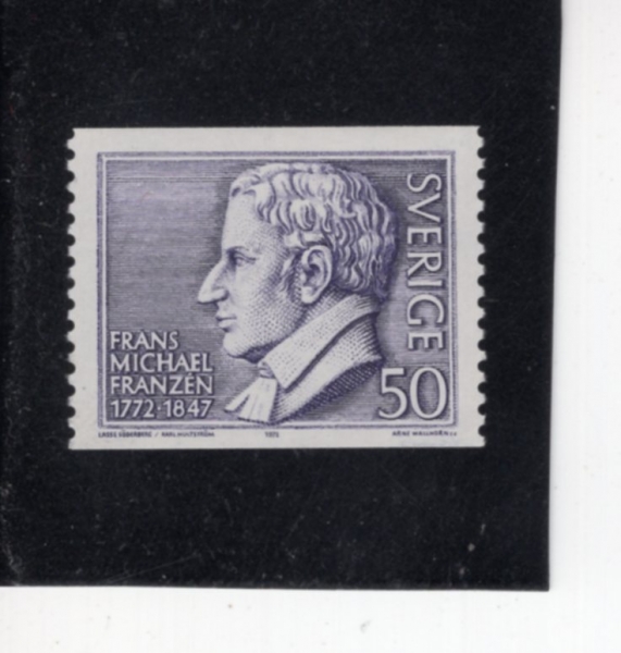 SWEDEN(������)-#920-50o-FRANS MICHAEL FRANZEN, BY SODERBERG AND HULTSTROM(������ ���Ͽ� ������, �Ҵ����׿� �ǽ�Ʈ��)-1972.2.23��