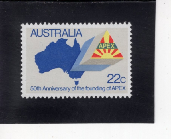 AUSTRALIA(����Ʈ���ϸ���)-#778-22c-MAP OF AUSTRALIA, APEX EMBLEM(����Ʈ���ϸ��� ����, �����彺 ������)-1981.4.6��