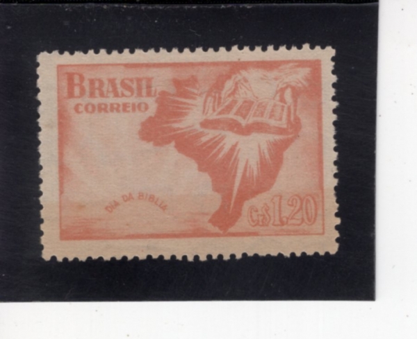 BRAZIL(�����)-#716-1.20cr-MAP AND OPEN BIBLE(����, ����)-1951.12.9��