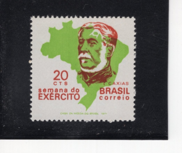 BRAZIL(�����)-#1193-20c-DUKE OF CAXIAS AND MAP OF BRAZIL(ī�þƽ� ����, ����� ����)-1971.8.23��
