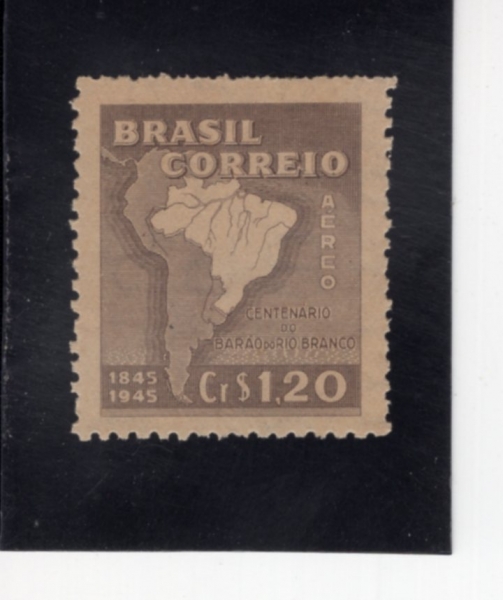BRAZIL(�����)-#C62-1.20cr-MAP OF SOUTH AMERICA(���Ƹ޸�ī ����)-1945.4.20��