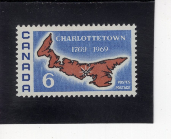 CANADA(ĳ����)-#499-6c-MAP OF PRINCE EDWARD ISLAND(������ ������� ���Ϸ��� ����)-1969.8.15��