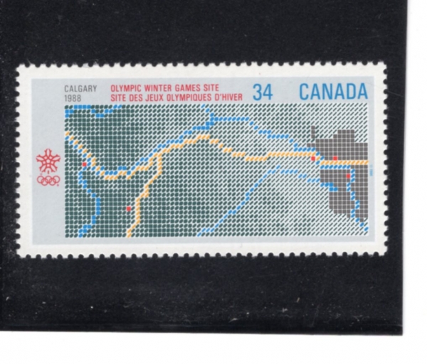 CANADA(ĳ����)-#1077-34c-SOUTHWESTERN ALBERTA, COMPUTER DESIGN MAP(�ٹ�Ÿ ������, ��ǻ�� ������ ����)-1986.2.13��