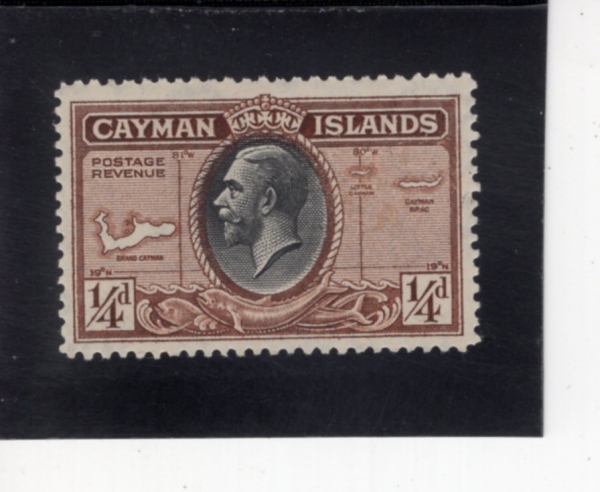 CAYMAN ISLANDS(���̸� ����)-#85-1/4p-KING GEORGE V AND CAYMAN ISLANDS(���� 5��, ���̸� ���� ����)-1935.5.1��