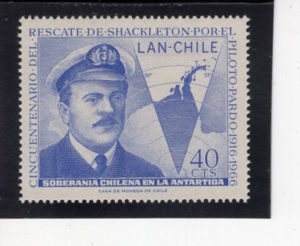 CHILE(ĥ��)-#C271-4c-CAPT. LUIS PARDO AND SHIP IN ANTARCTICA(���̽� �ĸ���, ���� ����)-1967.1.6��