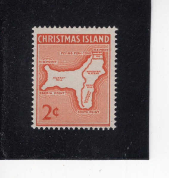 CHRISTMAS ISLAND(ũ�������� ��)-#11-2c-MAP OF ISLAND(ũ�������� �� ����)-1963.8.28��
