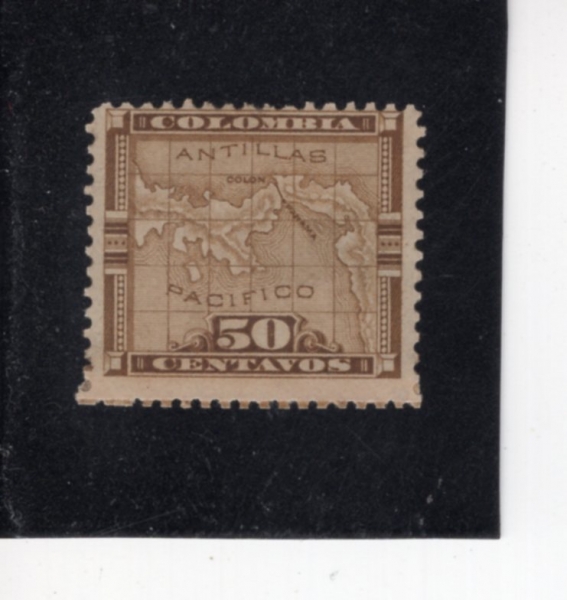 COLOMBIA(�ݷҺ��)-#155-50c-MAP OF PANAMA(�ĳ��� ����)-1892��