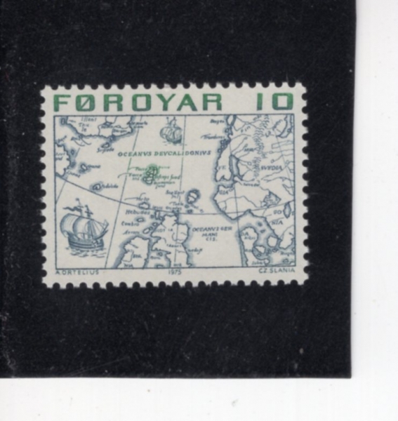 FAEROE ISLANDS(��� ����)-#8-10o-MAP OF NORTH ATLANTIC, 1573(�ϴ뼭�� ����, 1573��)-1975.1.30��