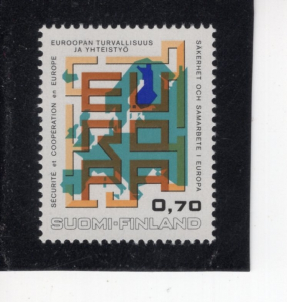FINLAND(�ɶ���)-#529-70p-MAP OF EUROPE, \"EUROPA\" AS A MAZE(���� ����, ������ �̷�)-1973.7.3��