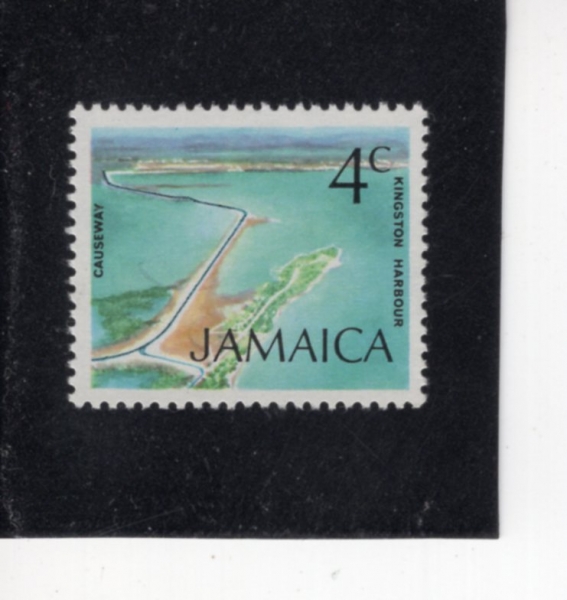 JAMAICA(�ڸ���ī)-#346-4c-KINGSTON HARBOR(ŷ���� �ױ�)-1972��