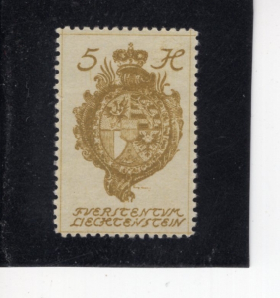LIECHTENSTEIN(�����ٽ�Ÿ��)-#18-5h-COAT OF ARMS(�����ٽ�Ÿ�� ����)-1920��