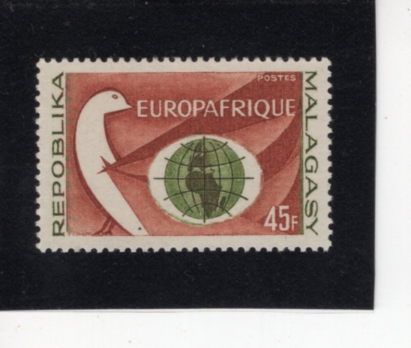 MALAGASY REPUBLIC(���ٰ���ī��)-#357-45fr-DOVE AND GLOBE(����, ����)-1964.7.20��