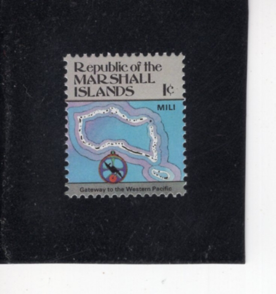 MARSHALL ISLANDS(���� ����)-#35-1c-MILI ATOLL, ASTROLABE(�и� ȯ��)-1984.6.12��