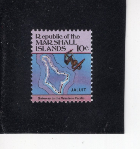 MARSHALL ISLANDS(���� ����)-#38-10c-JALUIT, ANCHOR BUOYS(�߷���, �� ��ǥ)-1984.6.12��