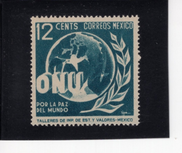 MEXICO(�߽���)-#815-12c-ALLEGORY OF WORLD PEACE(��ȭ�� ��ȭ)-1946.4.10��