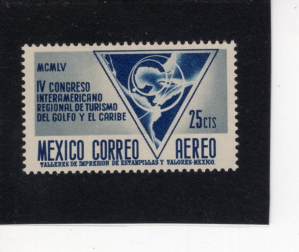 MEXICO(�߽���)-#C238-25c-MAP(����)-1956.12.1��