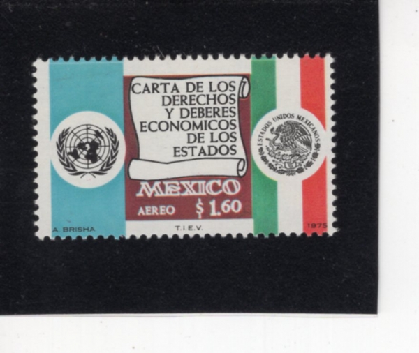MEXICO(�߽���)-#C457-1.60p-DECLARATION, UN EMBLEM, MEXICAN FLAG(����, ���� ������, �߽��� ����)-1975.2.7��