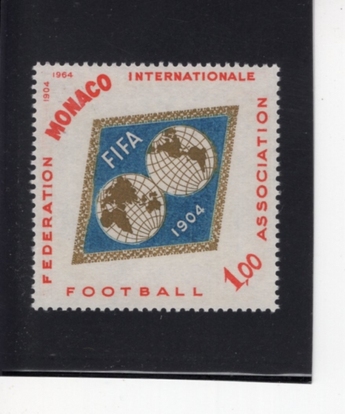 MONACO(����)-#601-1fr-INTL. FOOTBALL ASSOCIATION EMBLEM(���� �౸ ��ȸ ������)-1964.12.3��