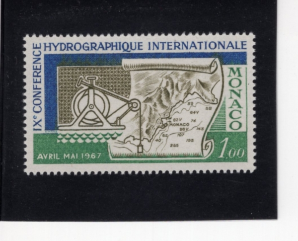 MONACO(����)-#672-1fr-SOUNDLING LINE AND MAP(���� Ž��, ����)-1967.12.7��