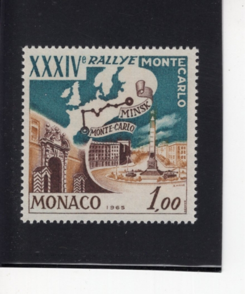 MONACO(����)-#600-1fr-\"MINSK TO MONTE CARIO\" RALLY TYPE(�ν�ũ���� ����ī���η� ���� �װ���)-1964.12.3��