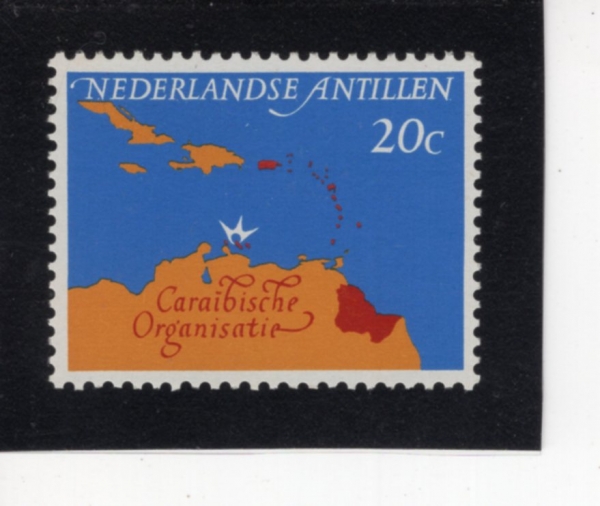 NETHERLANDS ANTILLES(�״����� ��ƿ����)-#288-20c-MAP OF THE CARIBBEAN(ī������ ����)-1964.11.30��