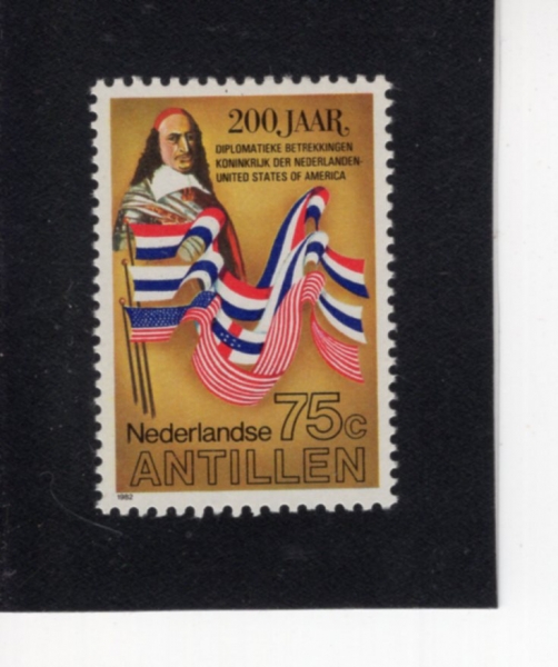 NETHERLANDS ANTILLES(�״����� ��ƿ����)-#478-75c-FLAGS, PETER STUYVESANT(����, ���� ��Ʃ�̺꼱Ʈ)-1982.4.21��