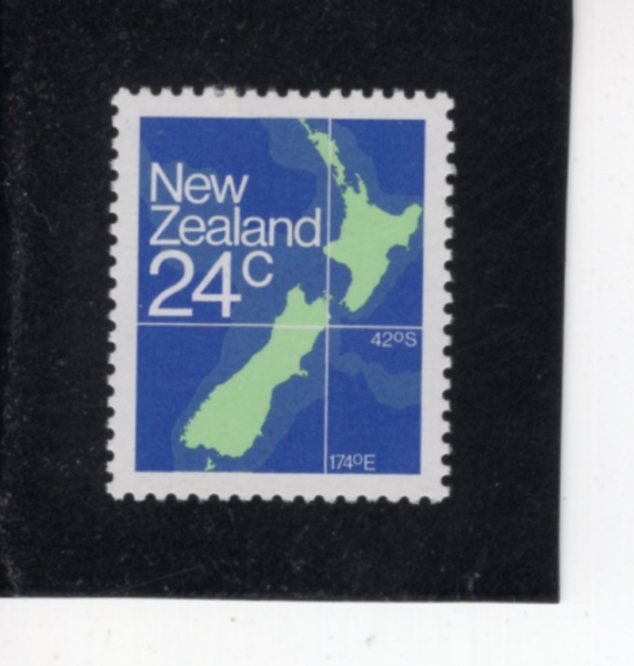 NEW ZEALAND(��������)-#649a-24c-MAP OF NEW ZEALAND(�������� ����)-1982.4.1��