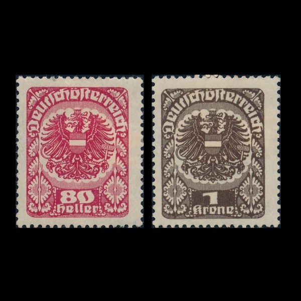 AUSTRIA(����Ʈ����)-#238~9(2��)-COAT OF ARMS(����Ʈ���� ��ȭ�� ����)-1920��