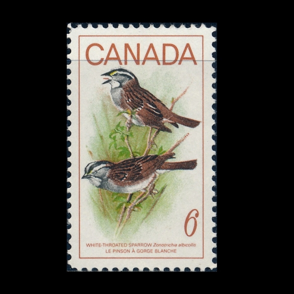 CANADA(ĳ����)-#496-6c-WHITE-THROATED SPARROWS(�������)-1969.7.23��