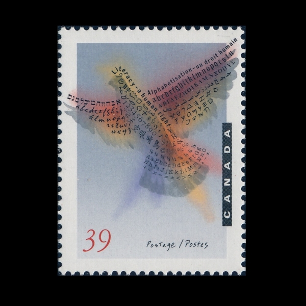 CANADA(ĳ����)-#1288-39c-INTL. LITERACY YEAR(���� ������ ��)-1990.9.7��
