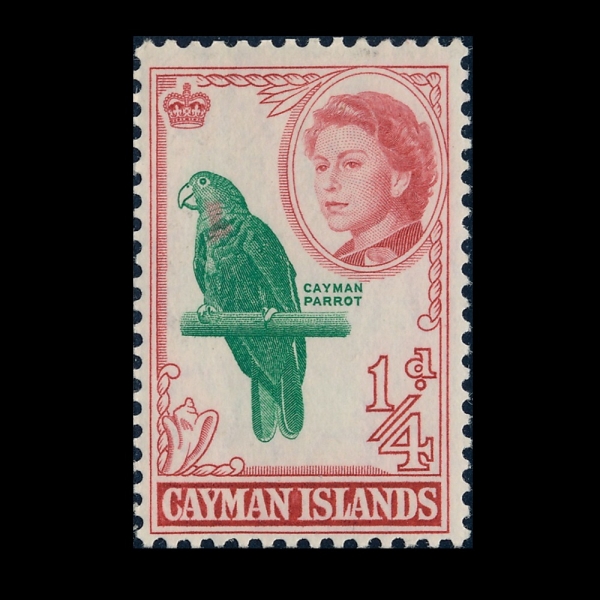 CAYMAN ISLANDS(���̸� ����)-#153-1/2p-CAYMAN PARROT(���̸� �޹���)-1962.11.28��