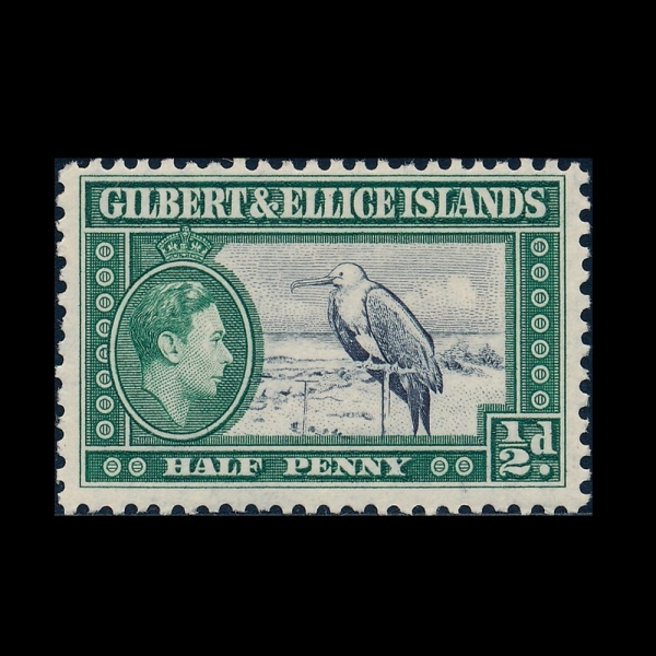 GILBERT & ELLICE ISLANDS(���Ʈ ������ ������ ����)-#40-1/2p-GREAT FRIGATE BIRD(�׷���Ʈ ���������)-1939.1.14��