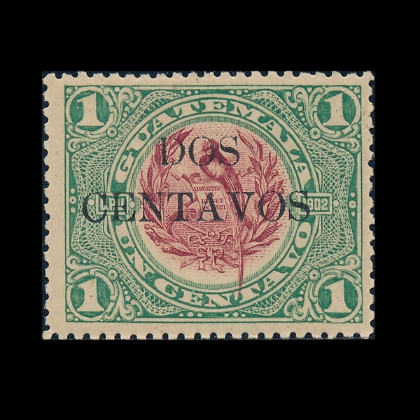 GUATEMALA(���׸���)-#154-2c on 1c-NATIONAL EMBLEM(���׸��� ����)-1917��
