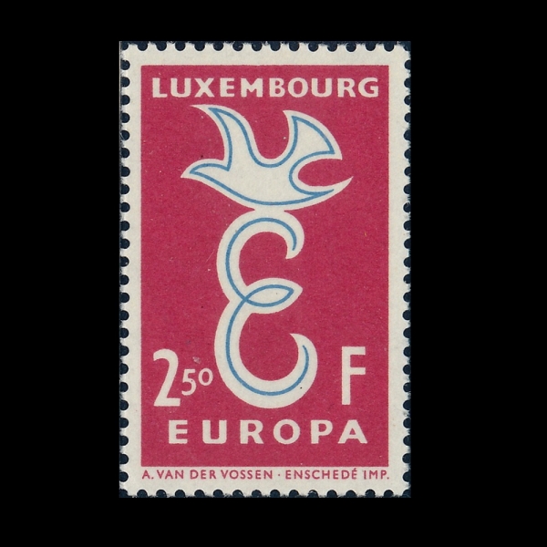 LUXEMBOURG(����θ�ũ)-#354-2.50fr-EUROPA(������)-1959.9.19��