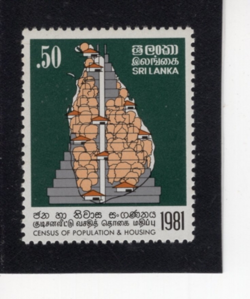SRI LANKA(������ī)-#598-50c-POPULATION AND HOUSING CENSUS(�α� �� ���� ����)-1981.3.2��