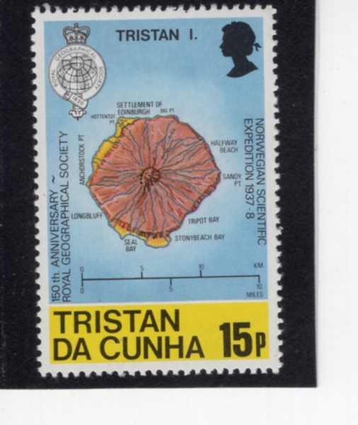 TRISTAN DA CUNHA(Ʈ����ź �� ����)-#285-15p-TRISTAN ISLAND, NORWEIGIAN EXPEDITION, 1937-1938(Ʈ����ź ��, �븣���� ���� 1937 1938)-1980.12.15��