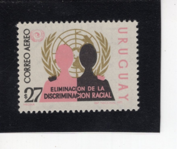 URUGUAY(������)-#C378-27p-RACIAL EQUALITY, UN EMBLEM(���� ���, UN ������)-1971.6.28��