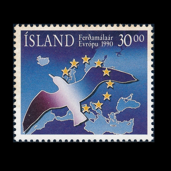 ICELAND(���̽�����)-#712-30k-EUROPEAN TOURISM YEAR(���� ������ ��)-1990.9.6��