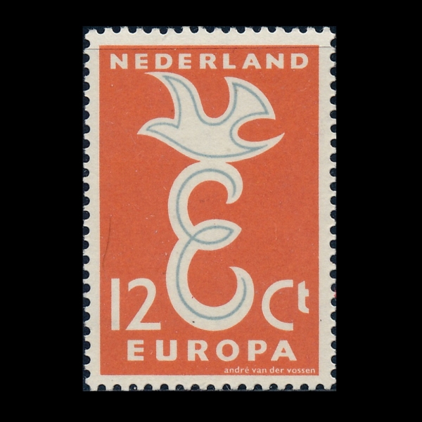 NETHERLANDS(�״�����)-#375-12c-EUROPA(������)-1958.9.13��