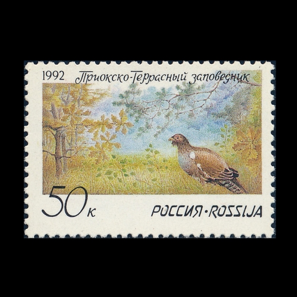 RUSSIA(���þ�)-#6073-50k-PRIOKSKO-TERRASNY NATURE RESERVE(����������-�׶󽺴� �ڿ��� ��ȣ����)-1992.3.12��