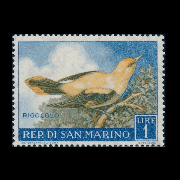 SAN MARINO(�긶����)-#446-1 I-GOLDEN ORIOLE(Ȳ�� ������)-1960.1.28��