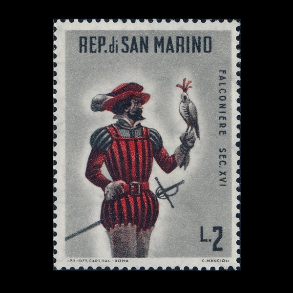 SAN MARINO(�긶����)-#478-2 I-STAG HUNT(�罿 ���)-1961.5.4��