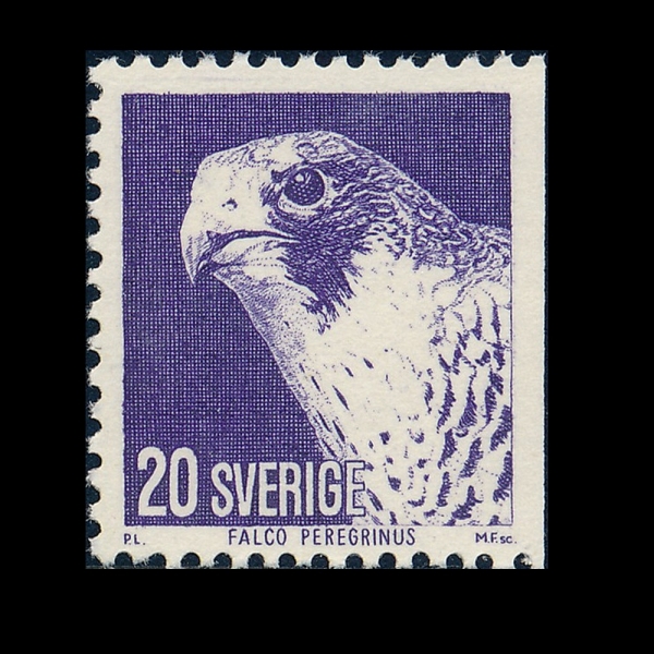 SWEDEN(������)-#1016-20o-PEREGRINE FALCON(�۰��)-1973.10.24��