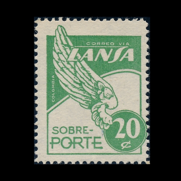 COLOMBIA(�ݷҺ��)-#C169-20c-WING(����)-1950.6.22��