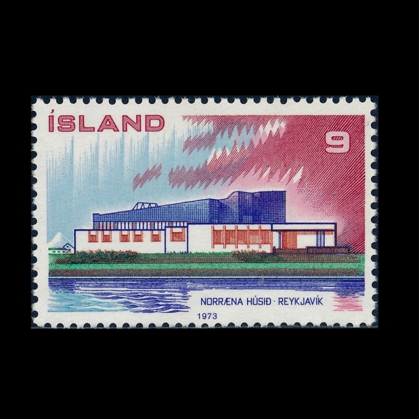 ICELAND(���̽�����)-#454-9k-NORDIC HOUSE, REYKJAVIK(����ļ��ũ�� �븣�� �Ͽ콺)-1973.6.26��