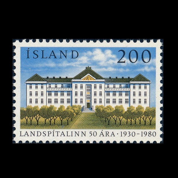 ICELAND(���̽�����)-#538-200k-UNIVERSITY HOSPITAL, 50TH ANNIV.(���̽����� ���к��� 50�ֳ�)-1980.11.20��