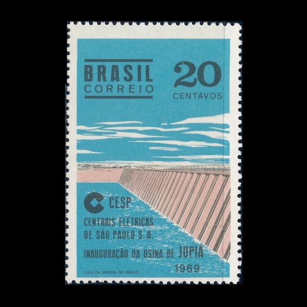 MEXICO(�߽���)-#1136-20c-JUPIA DAM, PARANA RIVER(�����Ͼ� ���� ��ƽ� ��)-1969.9.10��