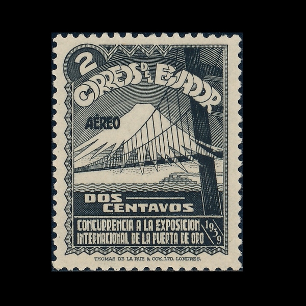 ECUADOR(���⵵��)-#C73-2c-GOLDEN GATE BRIDGE AND MOUNTAIN PEAK(��� ����Ʈ �긮��, ħ�����)-1939��