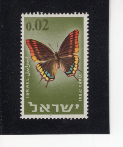 ISRAEL(�̽���)-#304-2a-CHARAXES JASIUS(ī������ �ڽÿ콺)-1965.12.15��
