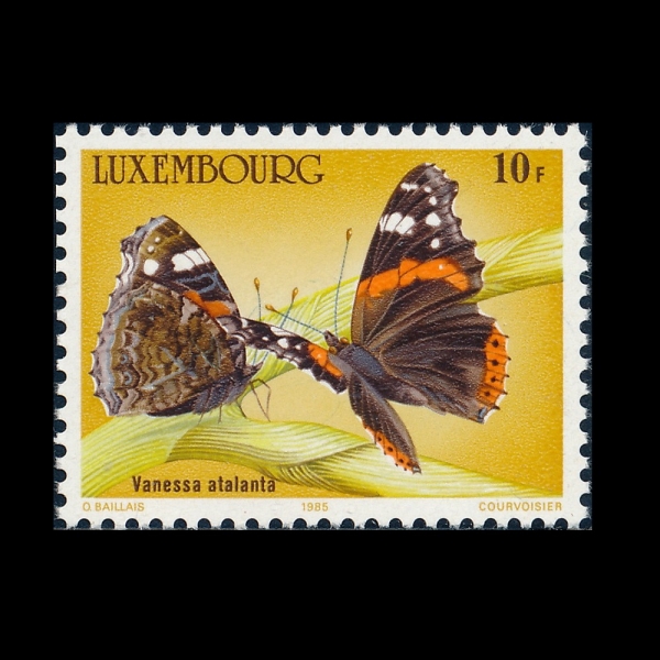 LUXEMBOURG(����θ�ũ)-#734-10fr-VANESSA ATALANTICA(�ٳ׻� ��Ż��Ÿ)-1985.9.23��